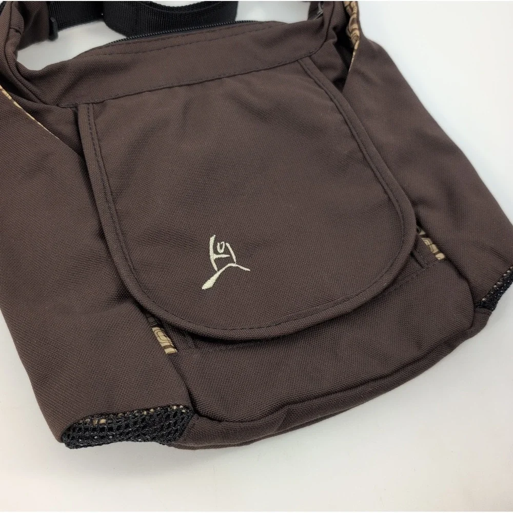 Overland Equipment Crossbody Multi-compartment Shoulder Bag Messenger Brown